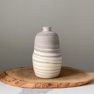 Pinched Granite Swirl Vase