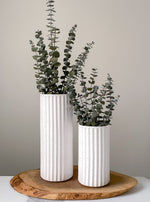 Load image into Gallery viewer, Carved Speckle Tube Vases
