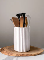 Load image into Gallery viewer, Carved Utensil Holder
