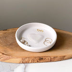 Load image into Gallery viewer, Large Pearl Heart Jewelry Dishes
