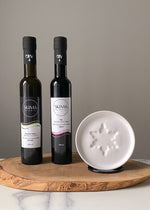 Load image into Gallery viewer, Oil &amp; Vinegar Dish Gift Set - Snowflake
