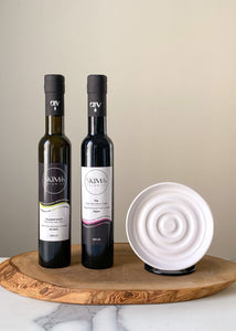 Oil & Vinegar Dish Gift Set - Swirl