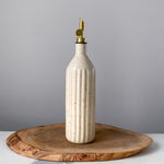 Load image into Gallery viewer, Cream Carved Speckle Oil Pourer
