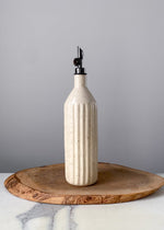 Load image into Gallery viewer, Cream Carved Speckle Oil Pourer
