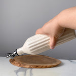 Load image into Gallery viewer, Cream Carved Speckle Oil Pourer
