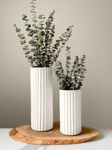 Carved Tube Vases