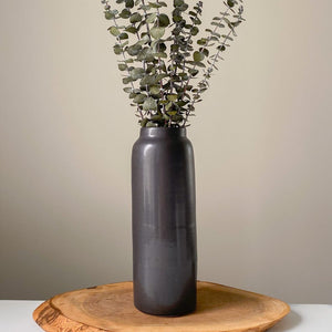 Rounded Matte Black Vases
