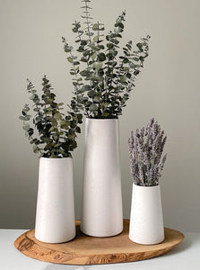 Angled Speckle Vases